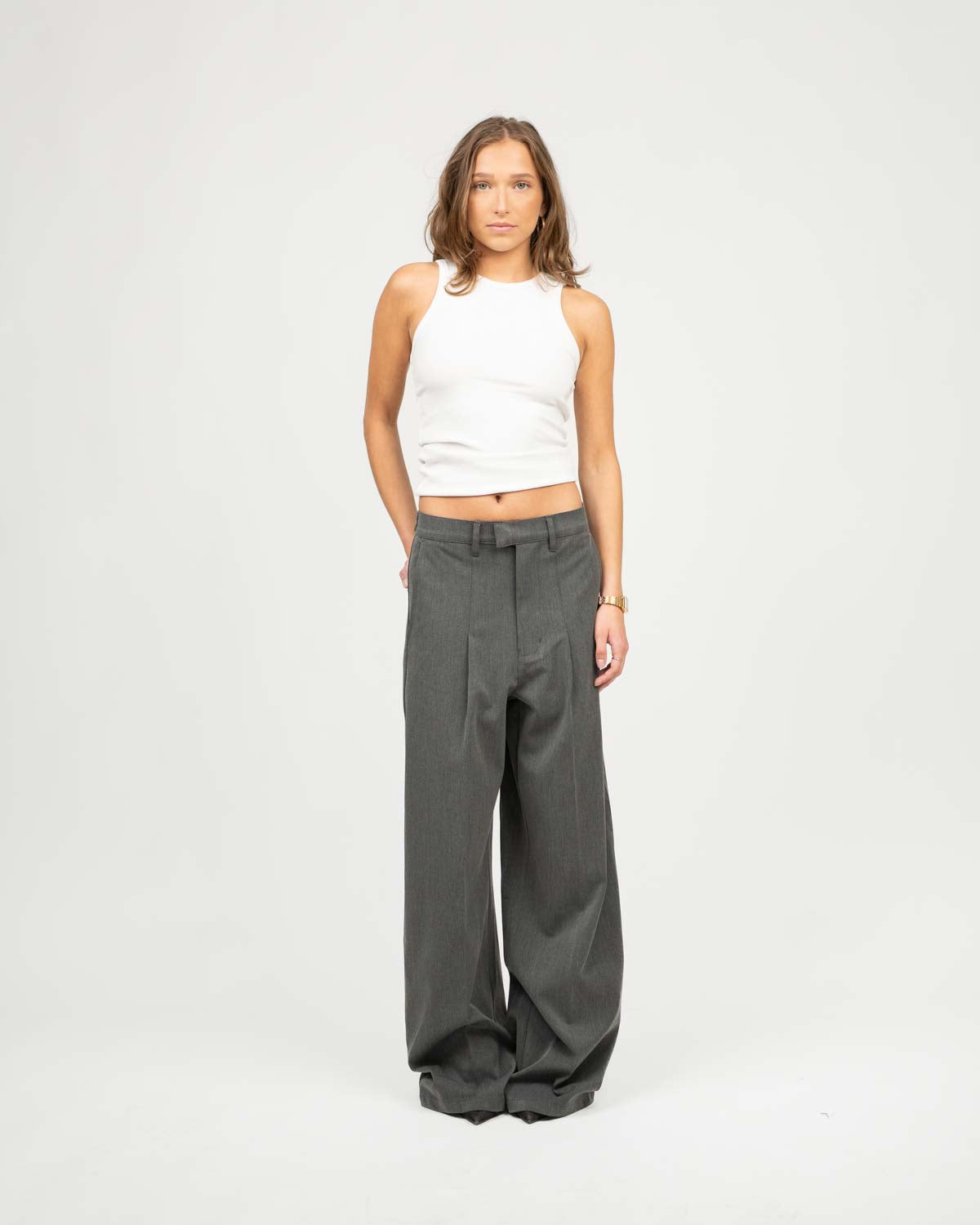 Baggy Suitpants Gray